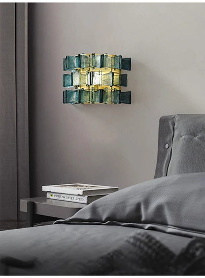 Marbella Blue Orbit Wall Lamp