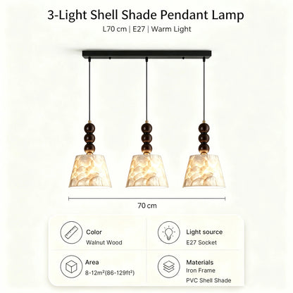 NAUTILE Mid-Century Shell Pendant Light