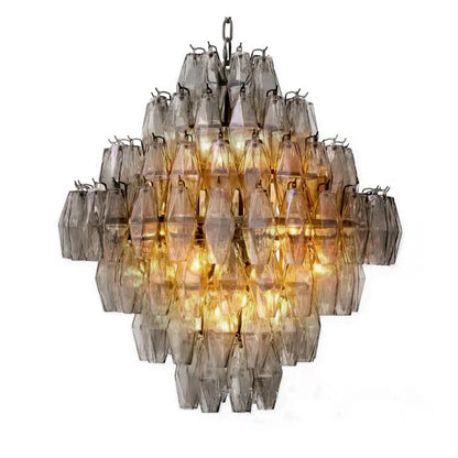 AURORA Gem Cascade Glass Chandelier