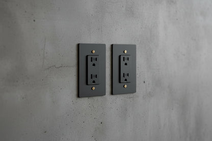 Black-Gold Brass Panel Plate Toggle