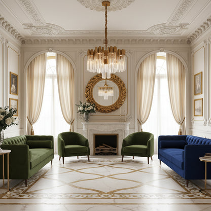 Aurora Blossom Glass Chandelier