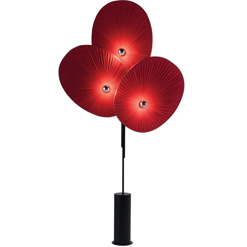LumeFlair Nordic Red Bloom Floor Lamp