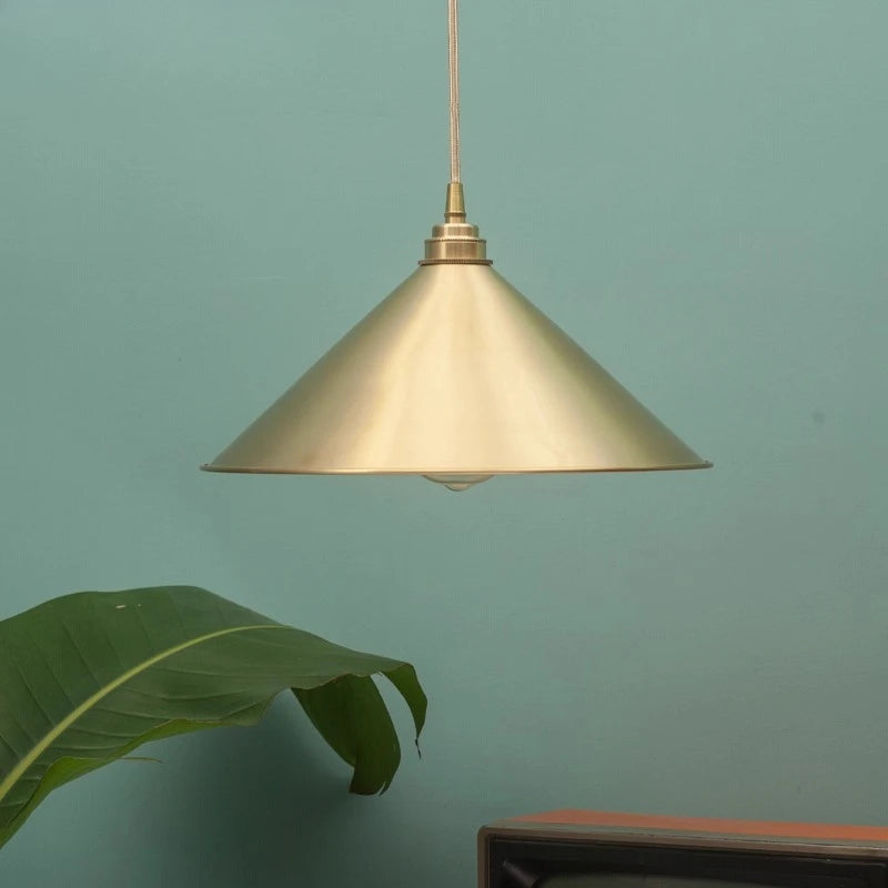 CAMPANA Brass Cone Pendant Light