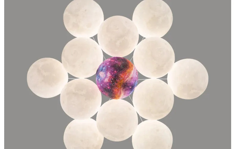 Celestia Moon Cluster Pendant