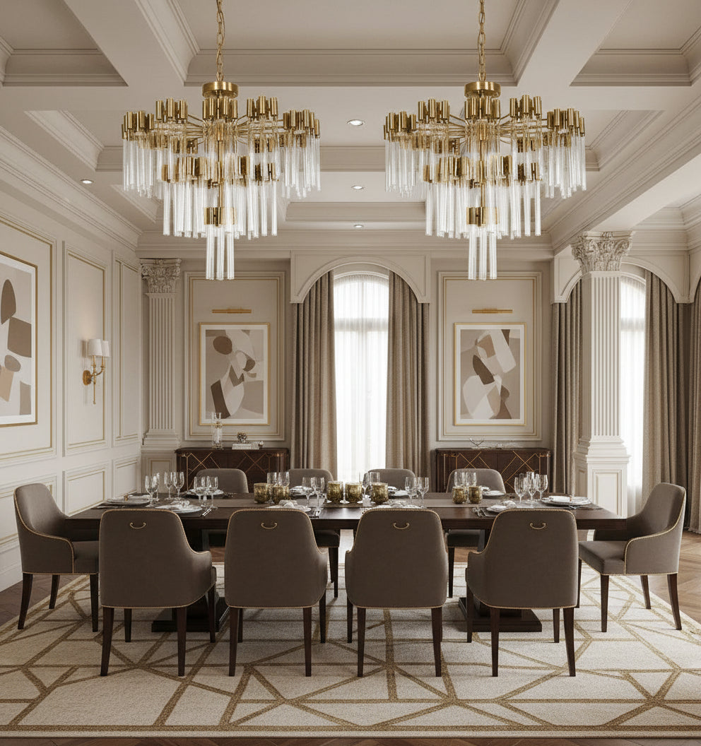 Aurora Blossom Glass Chandelier