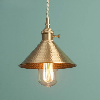 CAMPANA Brass Cone Pendant Light