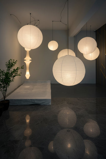 HOSHI Round Paper Pendant Lamp