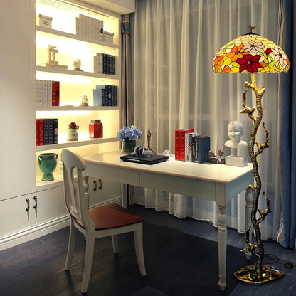 European Retro Glass Floor Lamp