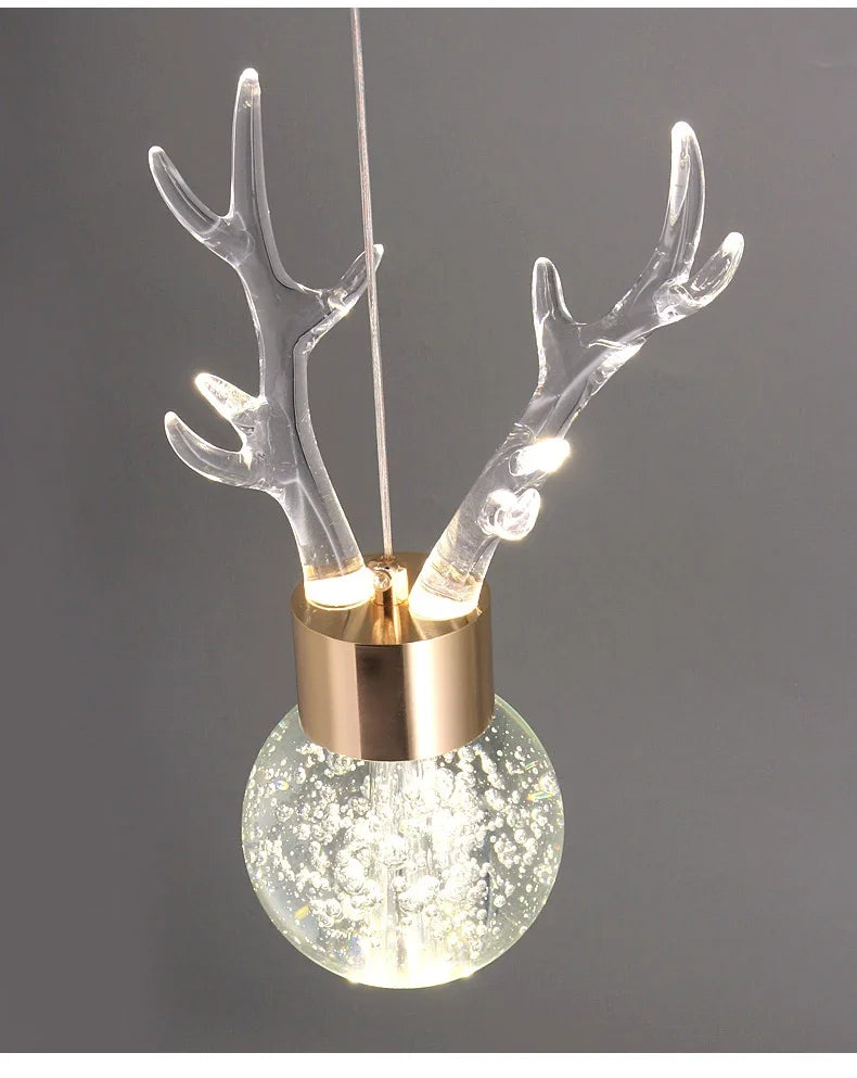 Luminora Bubble  Deer  Chandelier