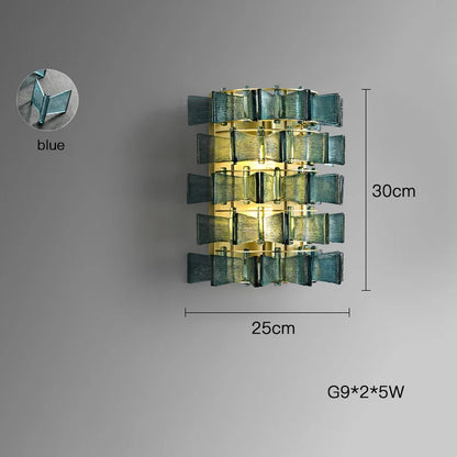 Marbella Blue Orbit Wall Lamp