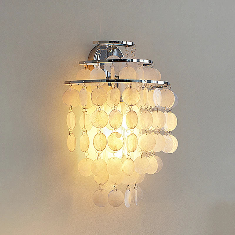 COQUILLE Tiered Shell Chandelier