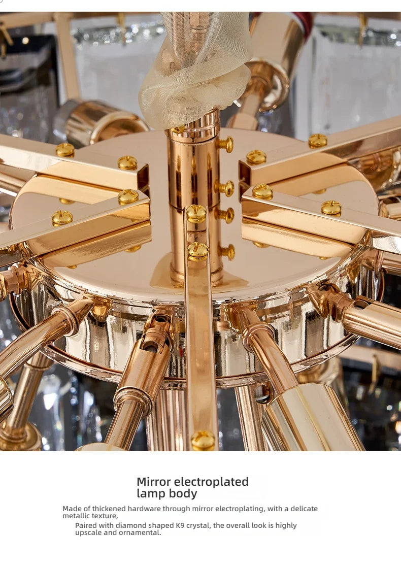 Lustra Nova Crystal Cascade Chandelier