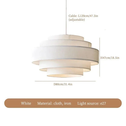Aero Wabi Linen Glow Pendant
