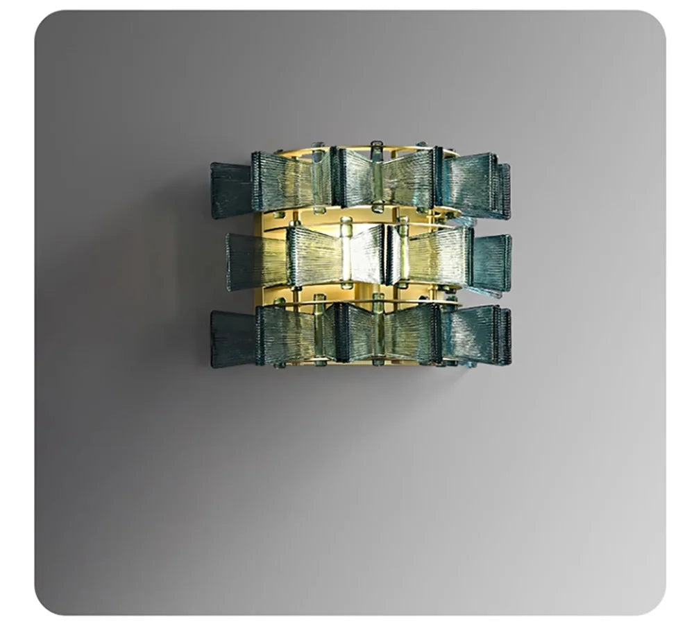 Marbella Blue Orbit Wall Lamp