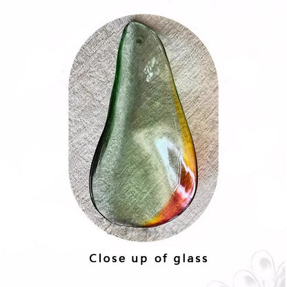 Aurora Leaf Art Glass Chandelier