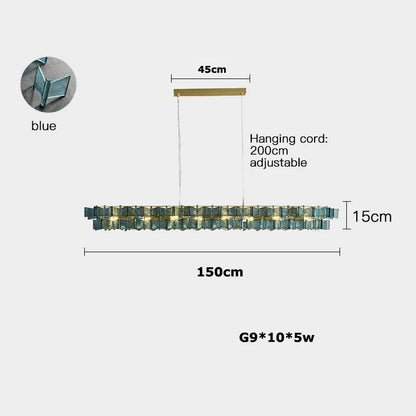 Marbella Blue Orbit Chandelier