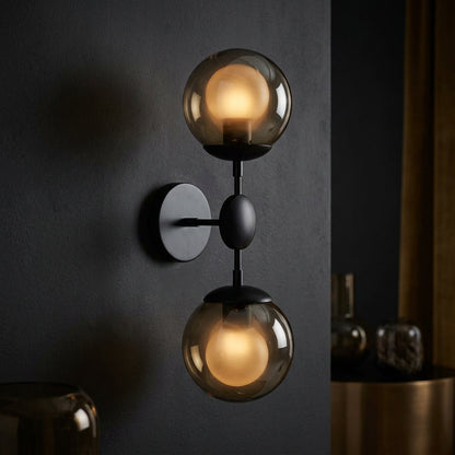 PERLAGE Glass Globe Cluster Chandelier