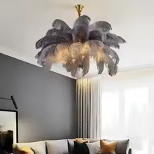 Feather Ostrich Chandelier