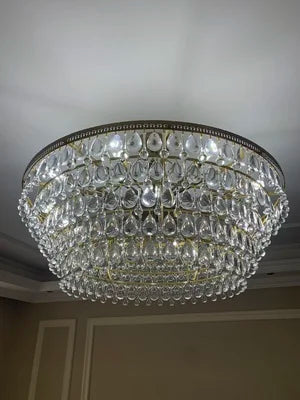Retro Vintage Crystal Pendant Light.
