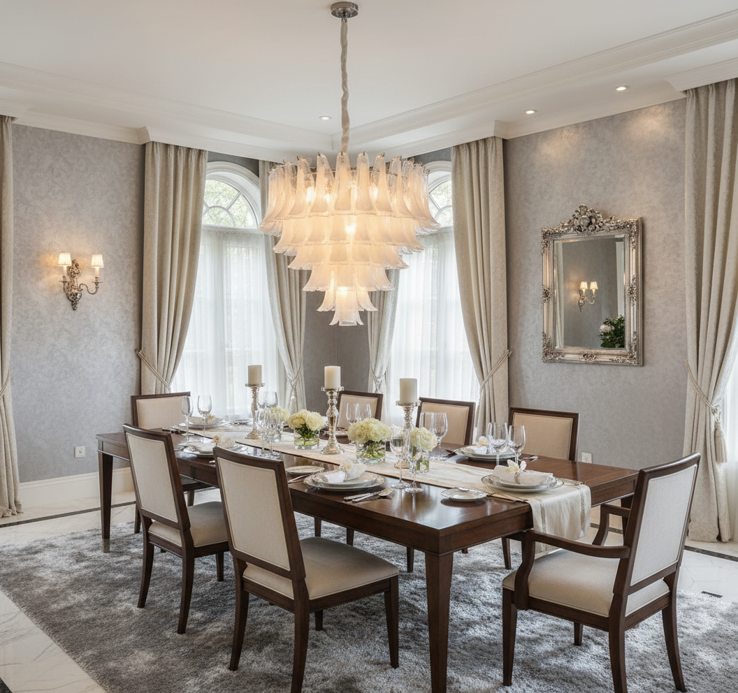 ROSELINE French Glass Chandelier