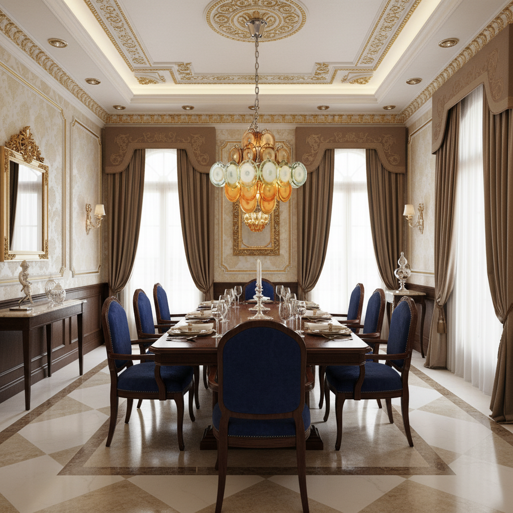 Aurora Disc Art Deco Crystal Chandelier