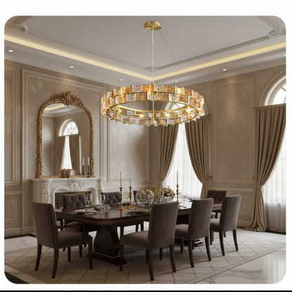 Marbella Blue Orbit Chandelier