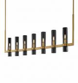 AURELIUS Linear Glass Cylinder Chandelier