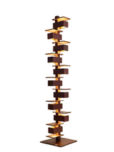 NOCELLA Walnut Finish Floor Lamp
