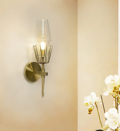 Regalia Prism Brass Wall Sconce