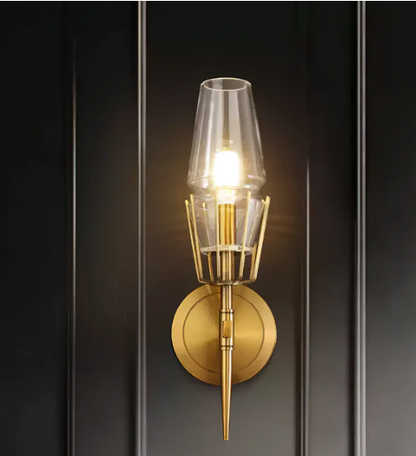 Regalia Prism Brass Wall Sconce