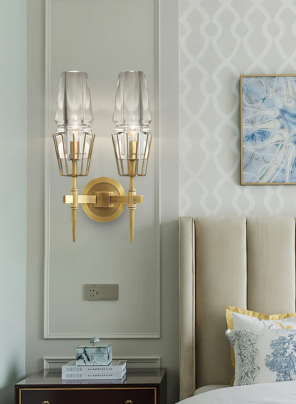 Regalia Prism Brass Wall Sconce