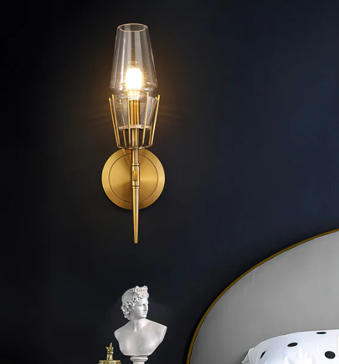 Regalia Prism Brass Wall Sconce