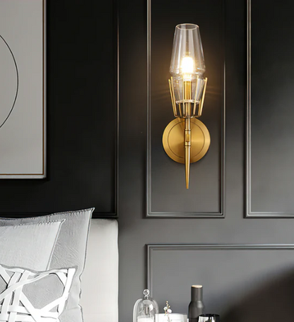 Regalia Prism Brass Wall Sconce