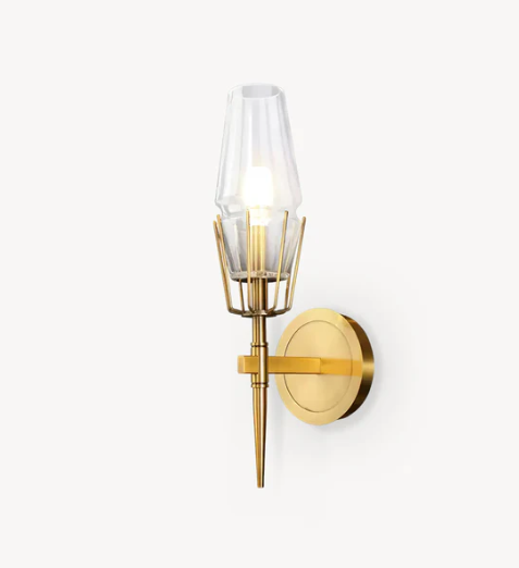 Regalia Prism Brass Wall Sconce