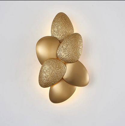 Aurora Gilded Petal Wall Art Sconce