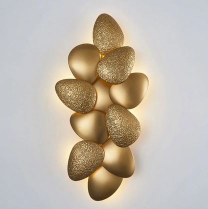 Aurora Gilded Petal Wall Art Sconce