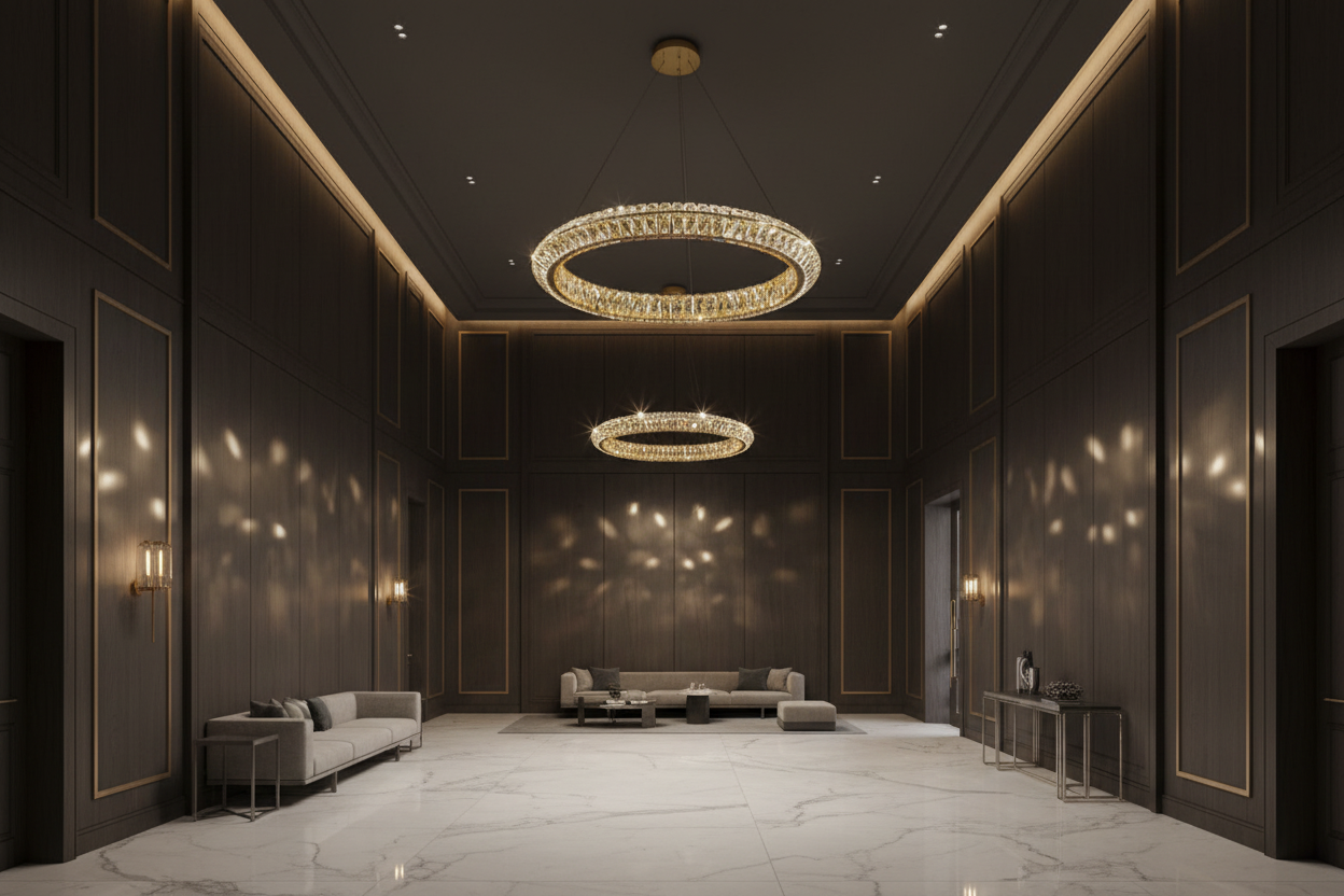 Aurora Luxe Crystal Pendant Chandelier