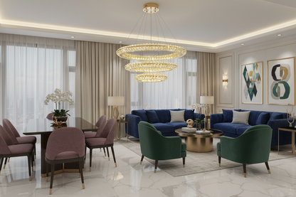 Aurora Luxe Crystal Pendant Chandelier