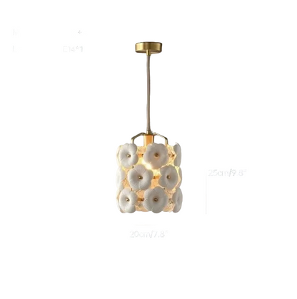 French Retro Ceramic Pendant