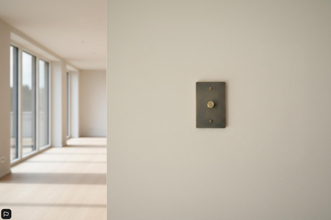 The Brass Dimmer Switch (1–4 Gang)