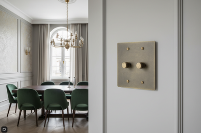 The Brass Dimmer Switch (1–4 Gang)
