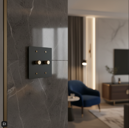 The Brass Dimmer Switch (1–4 Gang)
