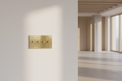 The Brass Dimmer Switch (1–4 Gang)