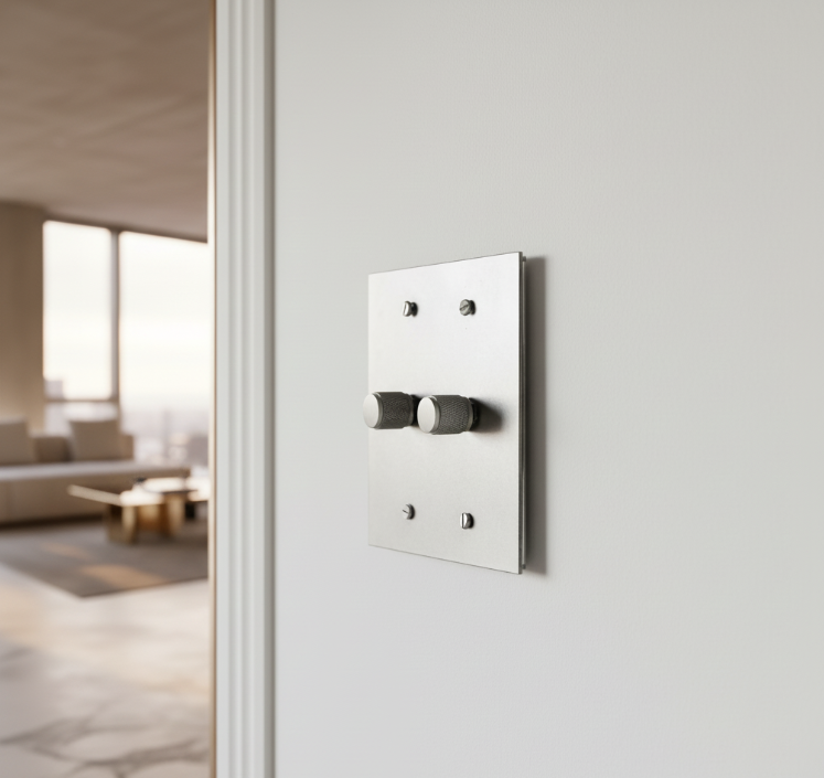Brass Light Switch 3 Gang