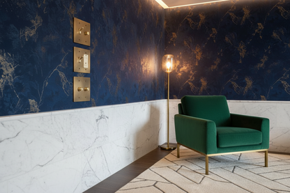  Solid Brass Light Switch 2-Gang