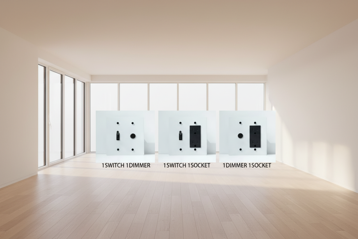  Solid Brass Light Switch 2-Gang