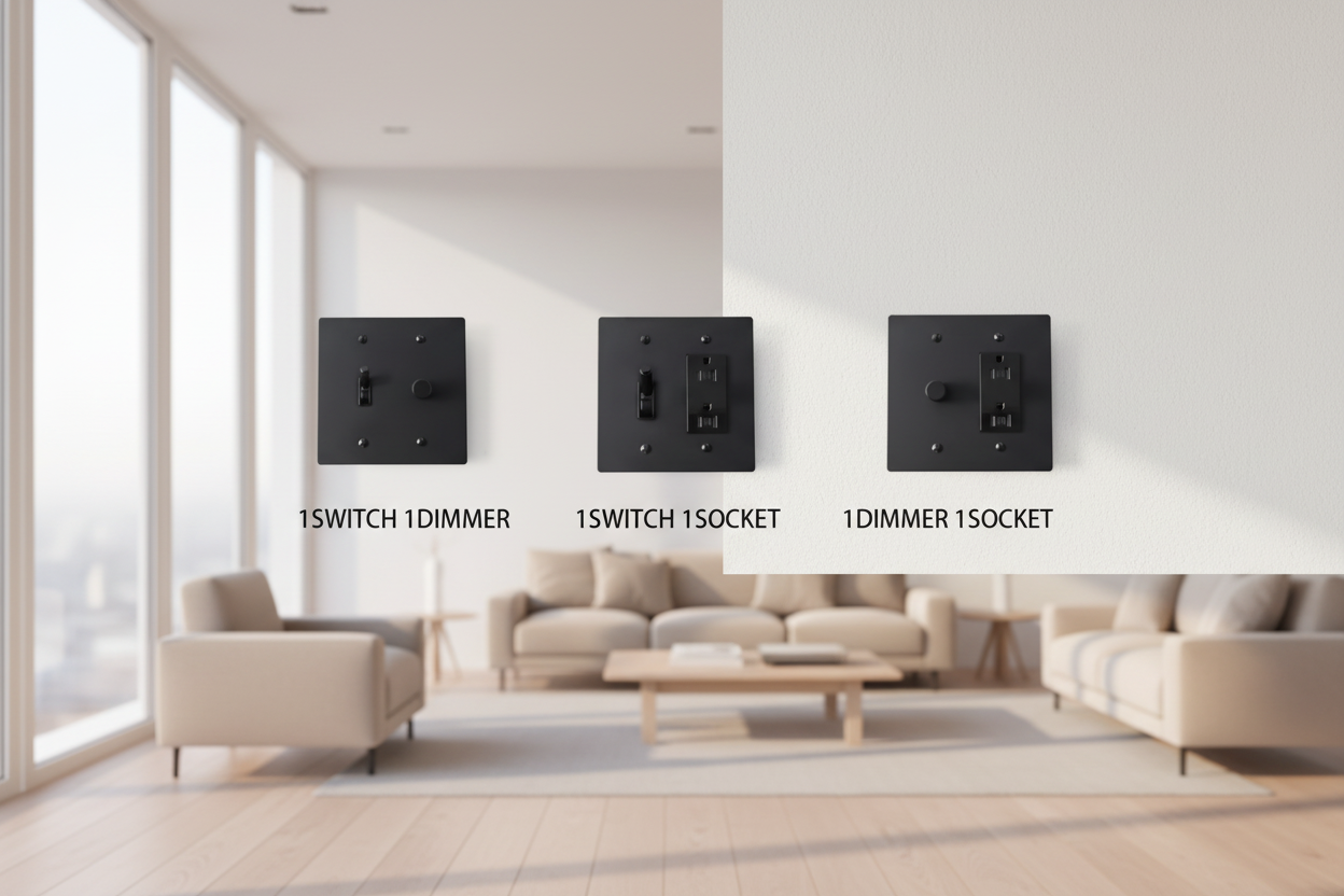  Solid Brass Light Switch 2-Gang