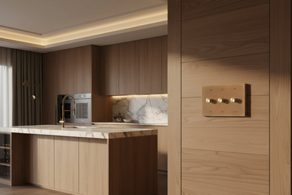 The Brass Dimmer Switch (1–4 Gang)