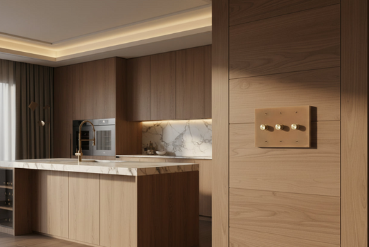 The Brass Dimmer Switch (1–4 Gang)