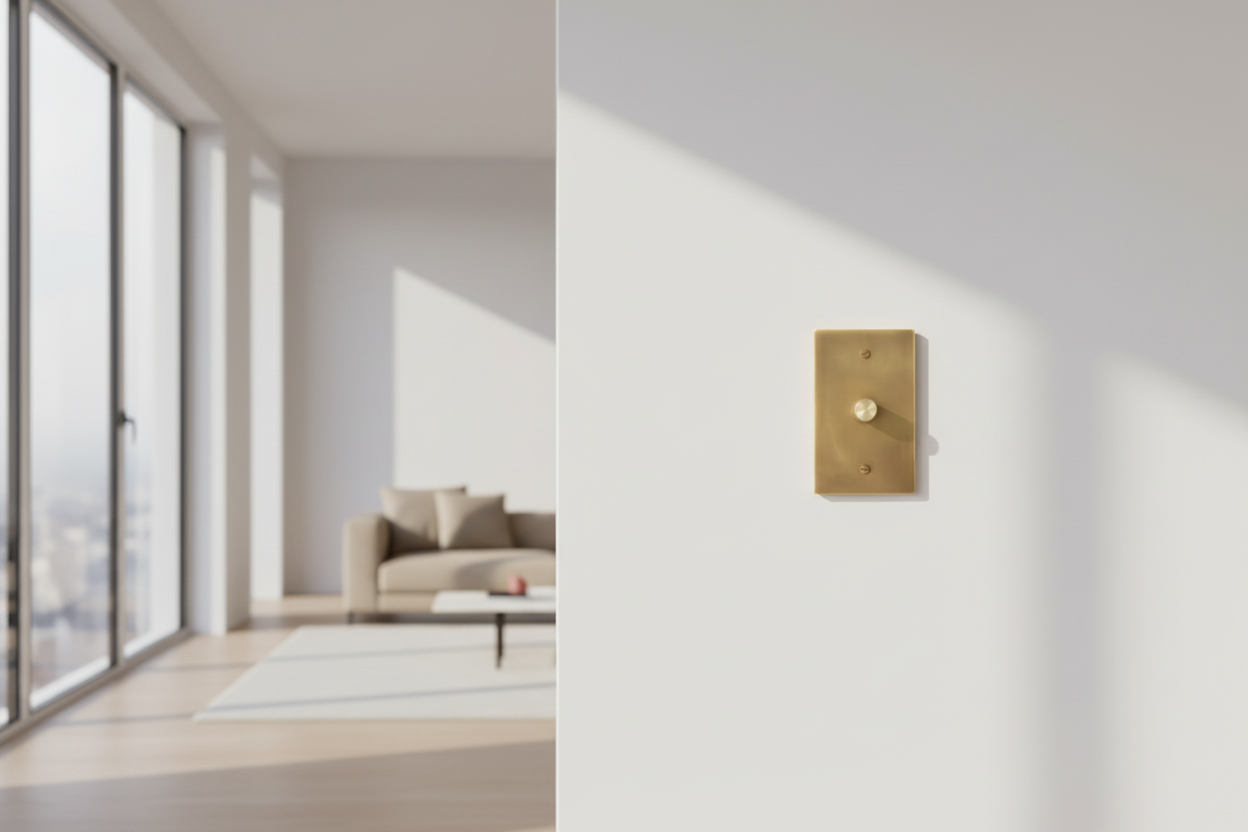 The Brass Dimmer Switch (1–4 Gang)